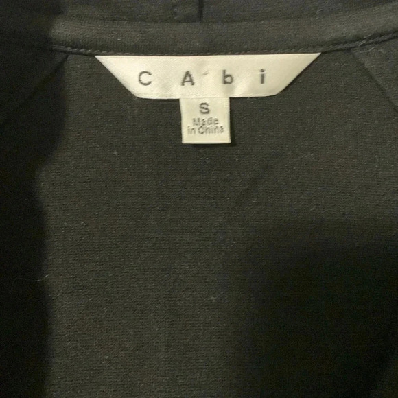 Women’s CAbi Absolute Ponte  Asymmetric Ruffle Blazer Jacket Black Small EUC - Picture 6 of 11